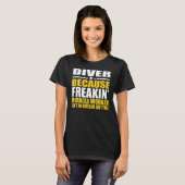 T-shirt Plongeurs professionnels pour collègue (Devant entier)