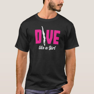 T-shirt Plongez Comme une Fille Femme Plongeuse Plongée so