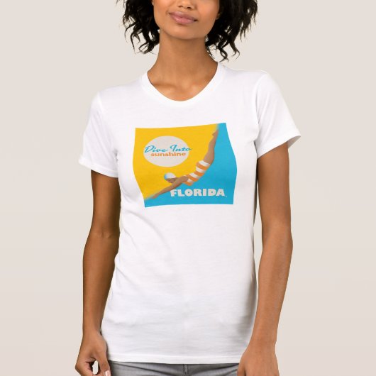 T-shirt Plongez Dans Le Soleil | Floride (Devant)
