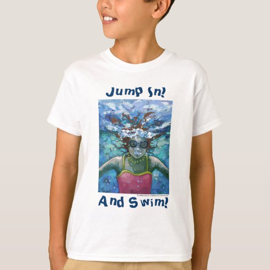 T-shirt Plongez et nagez sous l'eau (Devant)