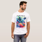 T-shirt Plongez plus, inquiétez-vous moins (Devant entier)