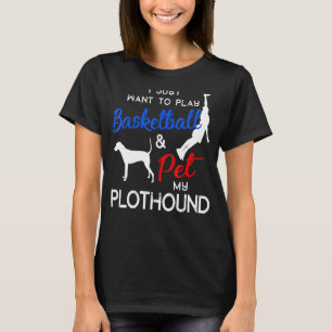 T-shirt Plothound Funny Basketball Chien propriétaire Xmas