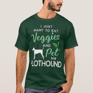 T-shirt Plothound Funny Vegan Dog Lover Owner Xmas Birthda
