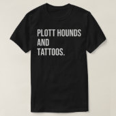 T-shirt Plott Hounds And Tattoos Plotthound et Owner Dog I (Design devant)