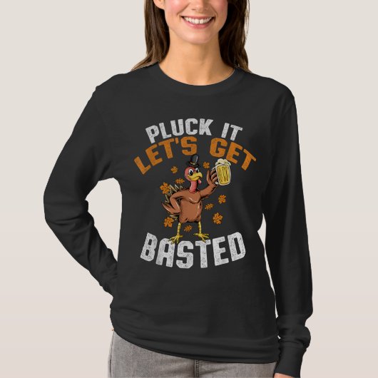 T-shirt Pluck It Let's Get Basted Funny Thanksgiving Holid (Devant)