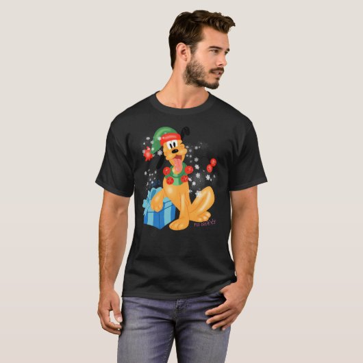 T-shirt Plug Dog Mickey Noël (Devant entier)