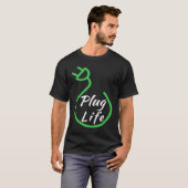 T-shirt Plug Life, propriétaire du VB, VE de lecteur élect (Devant entier)
