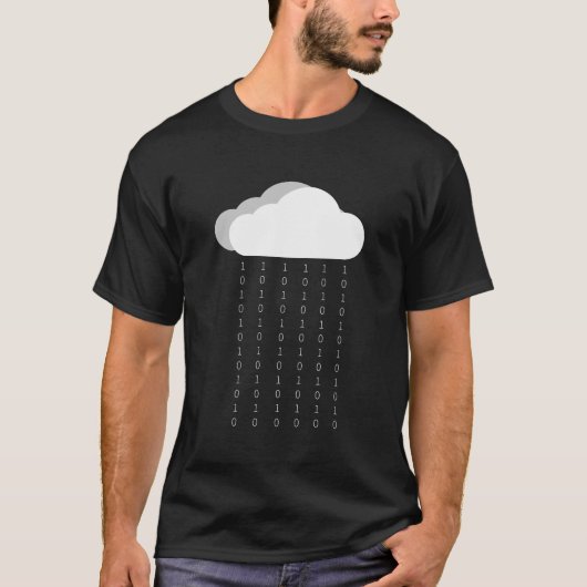 T-shirt Pluie binaire pour ELLE geeks (Devant)