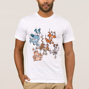 T-shirt Pluie de Chats et de Chiens Animaux Drôles Tempête