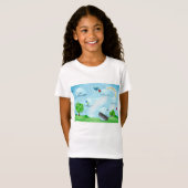 T-Shirt Pluie de fleurs (Devant entier)