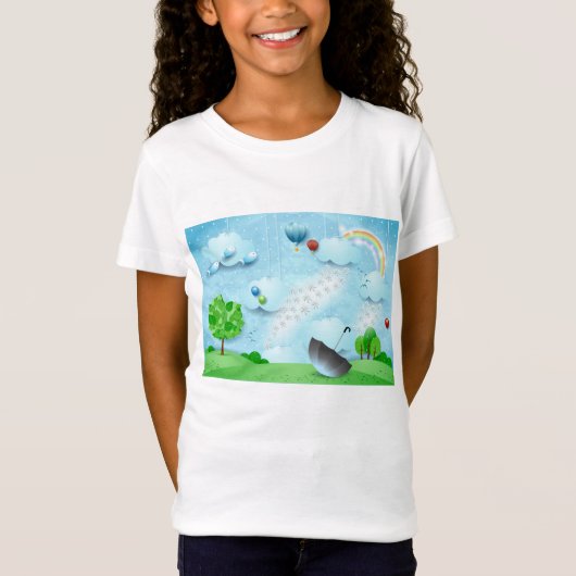 T-Shirt Pluie de fleurs (Devant)