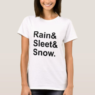 T-shirt Pluie Grésil Neige Conditions météorologiques po