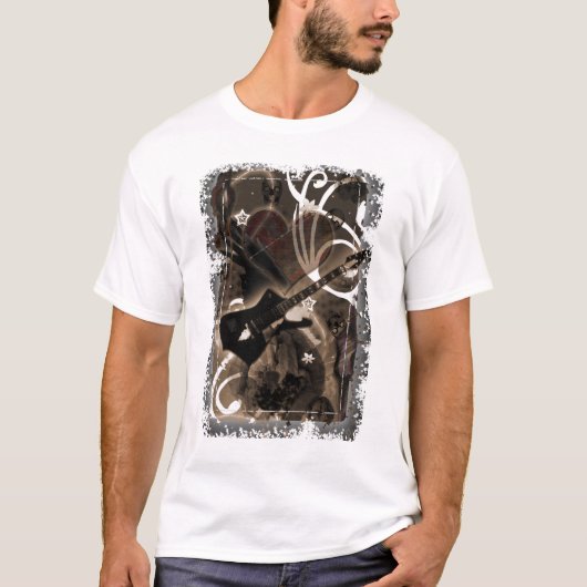 T-shirt pluie noire (Devant)