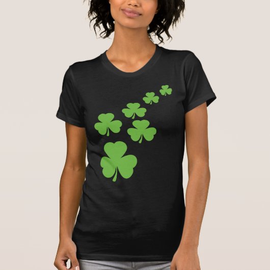 T-shirt pluie verte shamrock (Devant)