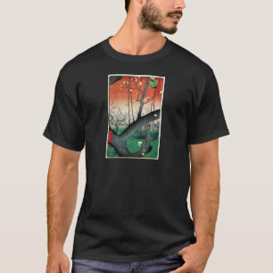 T-shirt Plum à fleurs, Hiroshige