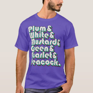 T-shirt Plum blanc moutarde