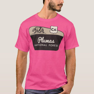 T-shirt Plumas National Forest California Affiche de bienv
