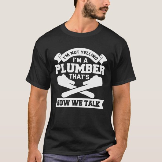 T-shirt Plumber Apparel Plumbing Pipefitter for Men (Devant)