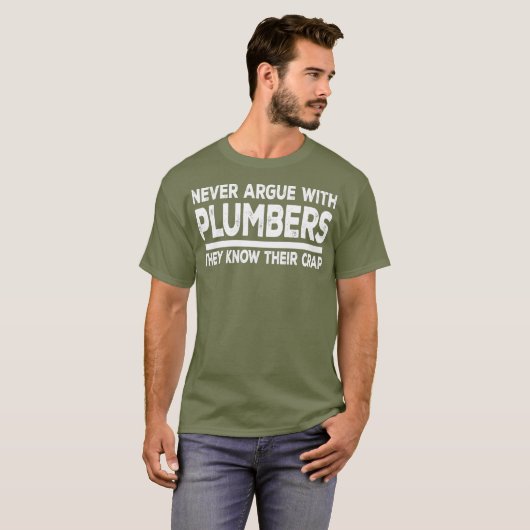 T-shirt Plumber Funny (Devant entier)