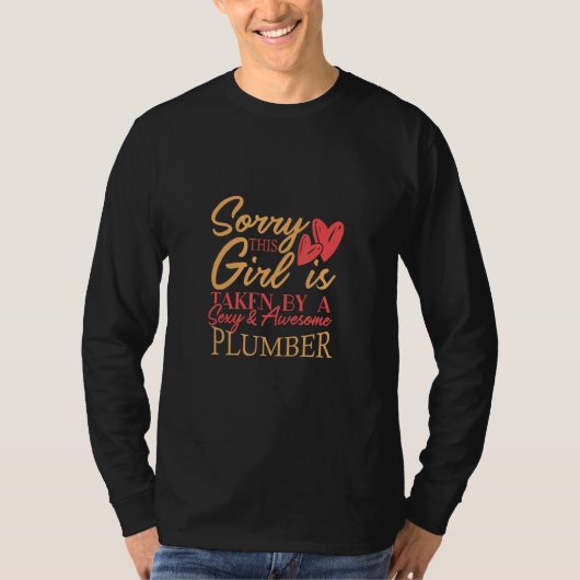 T-shirt Plumber Work Job Husband Wife Saying Everyday (Devant)