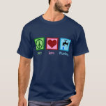 T-shirt Plumbing Peace Love<br><div class="desc">Joli cadeau de plomberie Peace Love pour un plombier qui comporte un signe de paix cool, un coeur et un robinet d'eau qui coule.</div>