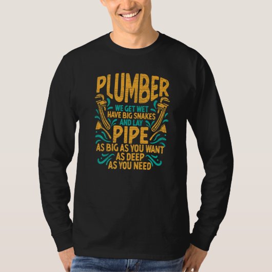 T-shirt Plumbing Plumber 1 (Devant)