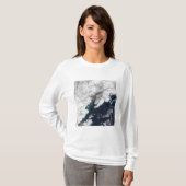 T-shirt Plume de cendres du mont Redoute, Alaska (Devant entier)