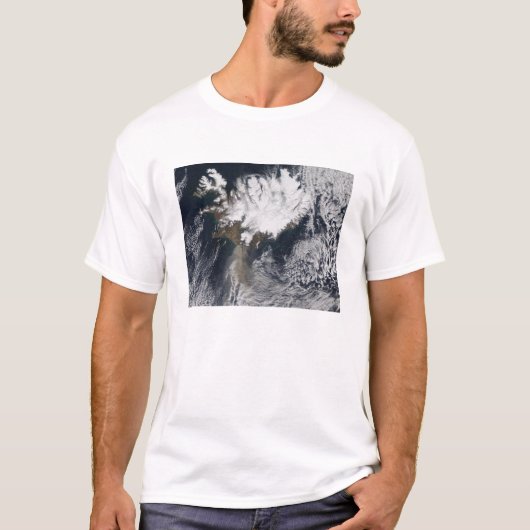 T-shirt Plume de cendres du volcan Eyjafjallajokull, islan (Devant)