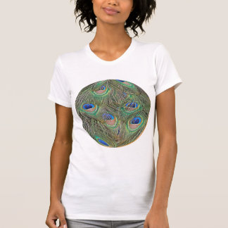 T-shirt plume de paon