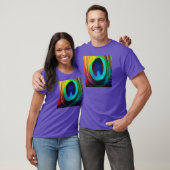 T-shirt Plume de paon vibrant (Unisexe)