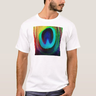 T-shirt Plume de paon vibrant