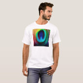 T-shirt Plume de paon vibrant (Devant entier)