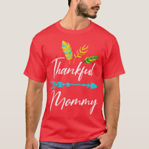 T-shirt Plumes Arrow Bon thanksgiving Day Merci maman