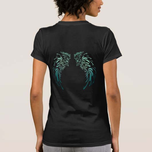 T-shirt Plumes d'ange colorées (Dos)