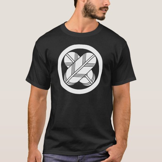 T-shirt Plumes de intersection de faucon en cercle (Devant)