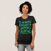 T-shirt Plumes de paon_ (Devant entier)