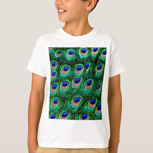 T-shirt Plumes de paon_ (Devant)