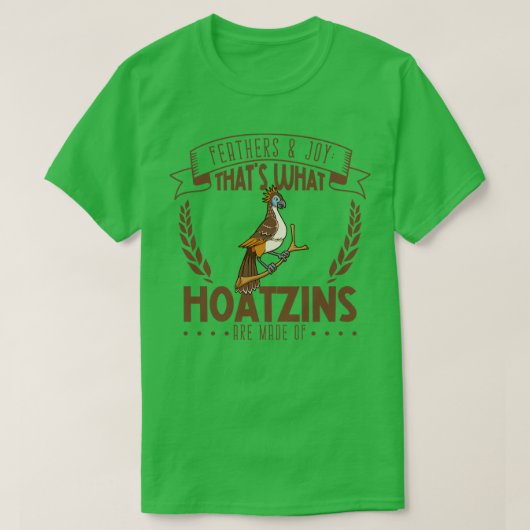 T-shirt Plumes et joie Hoatzin (Design devant)