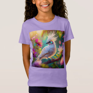 T-Shirt Plumes rousses à crête juvénile Dove Imaginaire Oi