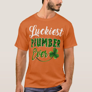 T-shirt Plumeur le plus chanceux jamais