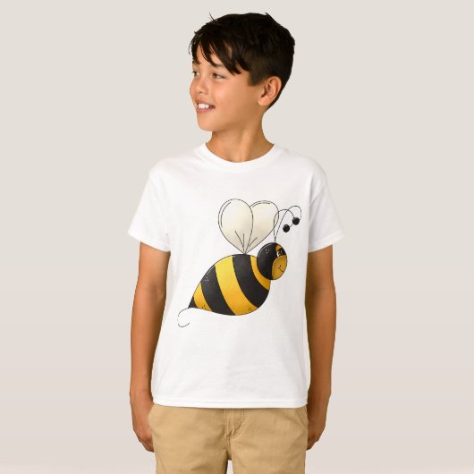 T-shirt Plump Winged Bumble Bee (Devant entier)