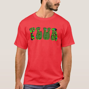 T-shirt PLUR psychologique vert
