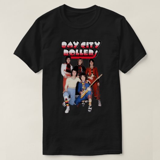 T-shirt Plus Alors Magnifique Band Bay City Rollers Music  (Design devant)