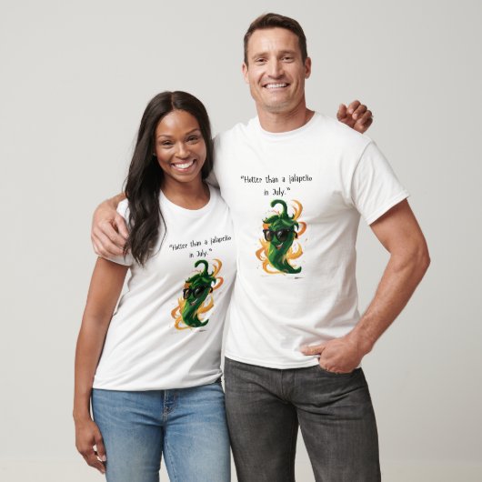 T-shirt "Plus chaud qu'un Jalapeño en juillet" Funny Chili (Unisexe)