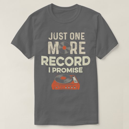 T-shirt Plus Collecteur de disques LP Vinyl (Design devant)