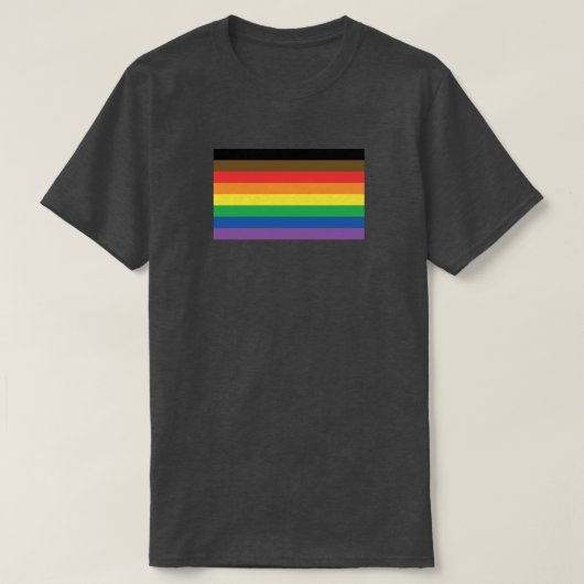 T-shirt Plus colorent plus d'arc-en-ciel LGBT (Design devant)