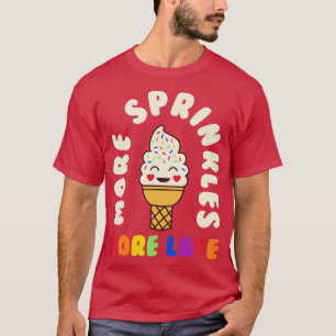 T-shirt Plus d'arrosage Plus d'amour Mois Gay pride Arc-en