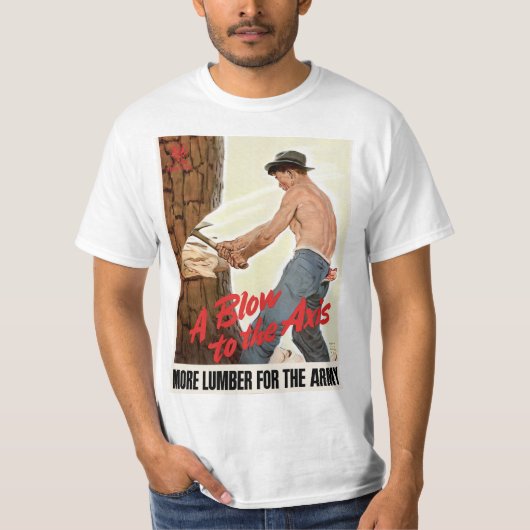 T-shirt Plus de bois pour l'armée (Devant)