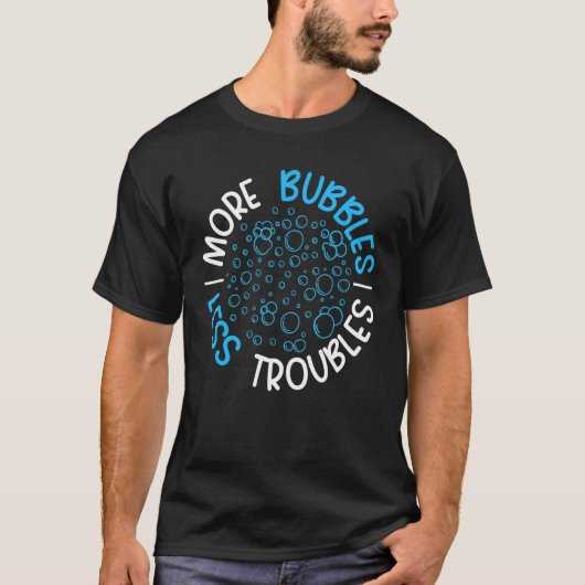 T-shirt Plus de bulles Moins de problèmes Boite de savon S (Devant)