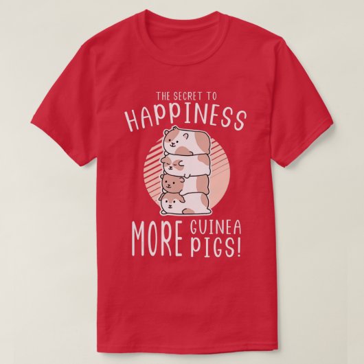 T-shirt Plus de cochons de Guinée (Design devant)